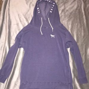 Pink dog logo hoodie